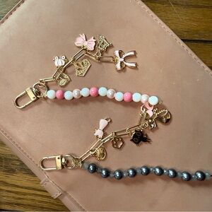 Princess and Cat Lady Keychain Bag Charm Set